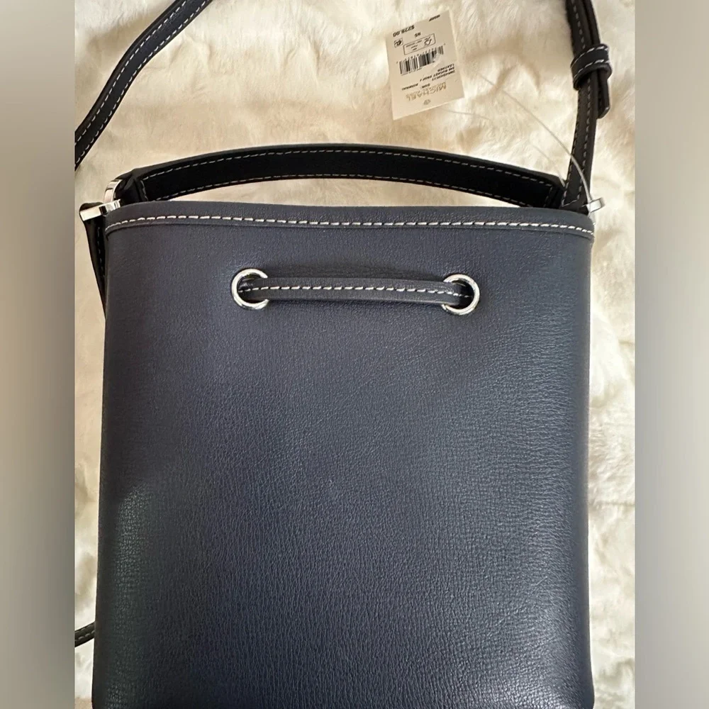 Michael Kors Small Suri Bucket Crossbody Bag Admiral Blue - Picture 4 of 8